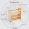 Rev-A-Shelf Maple Wood; Steel, Natural Maple, 11.75 in W, 19.43 in H, 21.63 in D 448-BDDSC-11C - alternate 7